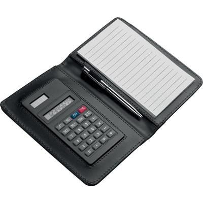 Branded Promotional CONFERENCE FOLDER with Cube Block Conference Folder &amp; Calculator From Concept Incentives.