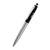 Branded Promotional SENATOR NAUTIC SILVER CHROME & SOFT LACQUER METAL TOUCHPAD BALL PEN in Black Pen From Concept Incentives.