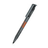 Branded Promotional SENATOR SUPER HIT CLEAR TRANSPARENT PLASTIC BALL PEN in Anthracite Grey Pen From Concept Incentives.