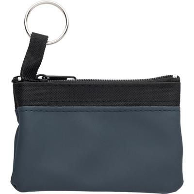 Branded Promotional KEY WALLET in Blue Purse From Concept Incentives.