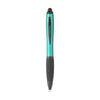 Branded Promotional ATHOS METALLIC TOUCH PEN in Turquoise Pen From Concept Incentives.