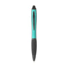 Branded Promotional ATHOS TOUCH BLACKGRIP PEN in Turquoise Pen From Concept Incentives.