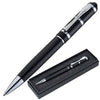 Branded Promotional ARESE METAL BALL PEN in Black Pen From Concept Incentives.