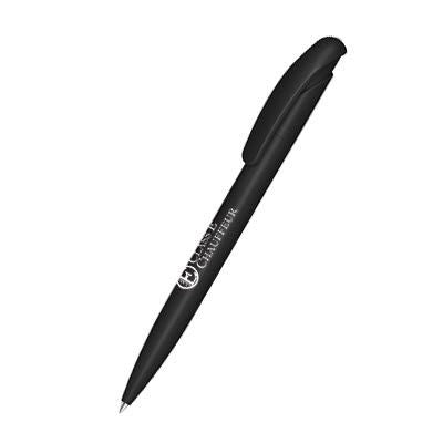 Branded Promotional SENATOR NATURE PLUS MATT PLASTIC BALL PEN in Black Pen From Concept Incentives.