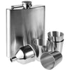 Branded Promotional HIP FLASK in Silver Hip Flask From Concept Incentives.