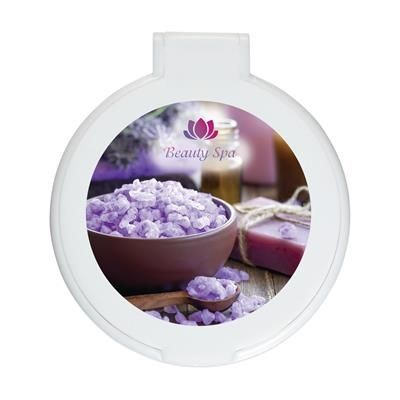 Branded Promotional SEE ME COMPACT MIRROR in White Mirror From Concept Incentives.