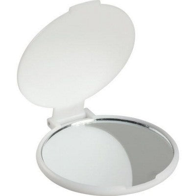 Branded Promotional SEEME COMPACT MIRROR in White Mirror From Concept Incentives.