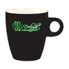 Branded Promotional COFFEE CERAMIC POTTERY CUP in Black Mug From Concept Incentives.