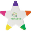 Branded Promotional STAR MARKER HIGHLIGHTER SET in White Highlighter Set From Concept Incentives.