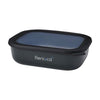 Branded Promotional MEPAL CIRQULA MULTI USE RECTANGULAR LUNCHBOX 2l in Black from Concept Incentives