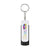 Branded Promotional FLIP TOUCH KEYRING in White Torch From Concept Incentives.