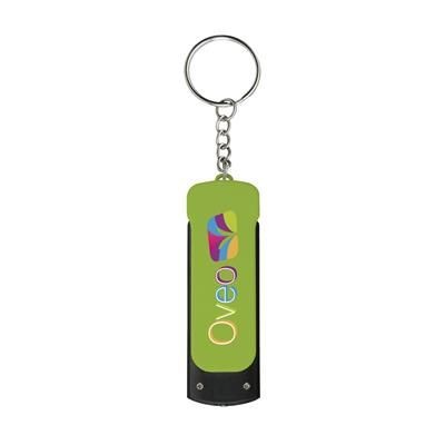 Branded Promotional FLIPTOUCH KEYRING in Lime Torch From Concept Incentives.