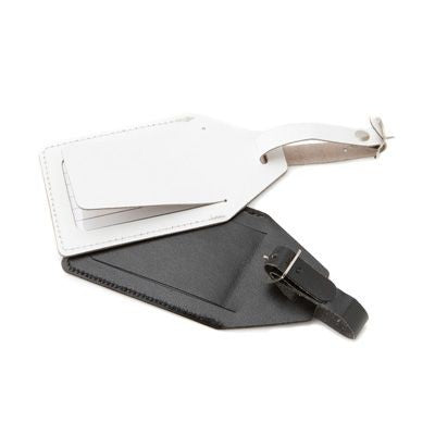 Branded Promotional E LEATHER LUGGAGE TAG in E Leather Luggage Tag From Concept Incentives.
