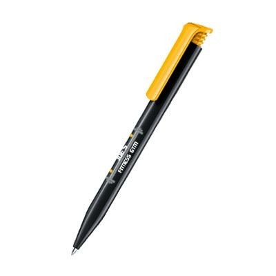 Branded Promotional SENATOR SUPER HIT RECYCLED BALL PEN in Honey Yellow Pen From Concept Incentives.