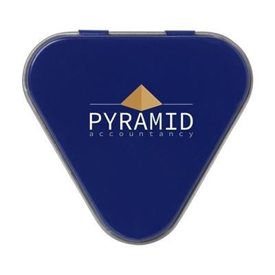 Branded Promotional LIPBALM TRIANGULAR in Blue Lip Balm From Concept Incentives.