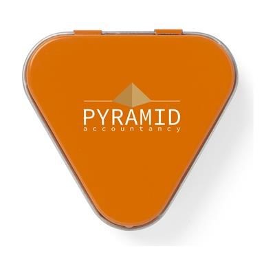 Branded Promotional LIPBALM TRIANGULAR in Orange Lip Balm From Concept Incentives.