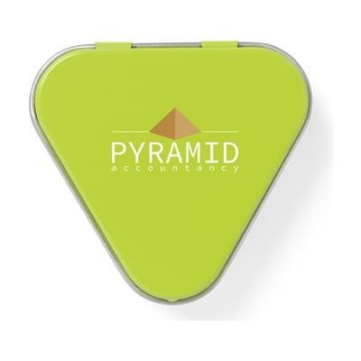 Branded Promotional LIPBALM TRIANGULAR in Lime Lip Balm From Concept Incentives.