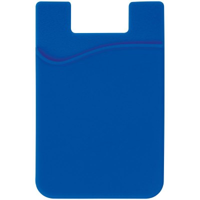 Branded Promotional BORDEAUX SMART PHONE WALLET in Blue Mobile Phone Case From Concept Incentives.