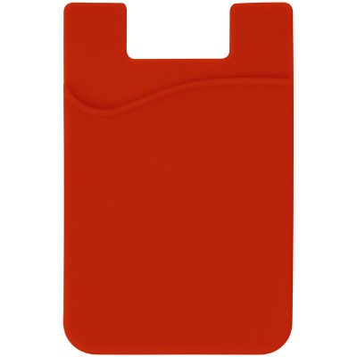 Branded Promotional BORDEAUX SMART PHONE WALLET in Red Mobile Phone Case From Concept Incentives.