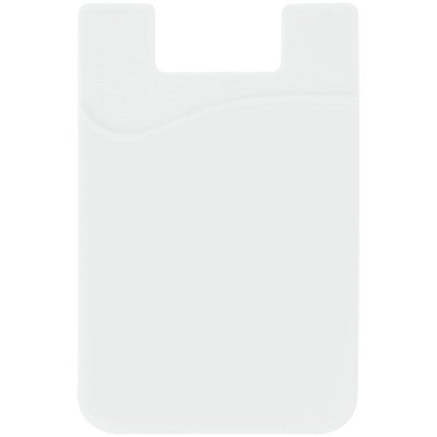 Branded Promotional BORDEAUX SMART PHONE WALLET in White Mobile Phone Case From Concept Incentives.