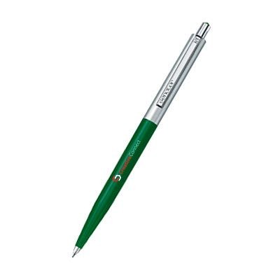 Branded Promotional SENATOR POINT METAL BALL PEN in Forest Green Pen From Concept Incentives.