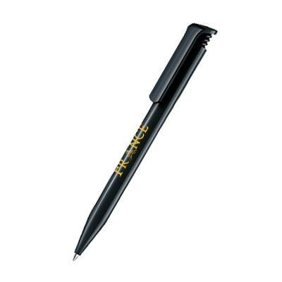 Branded Promotional SENATOR SUPER HIT POLISHED PLASTIC BALL PEN in Black Pen From Concept Incentives.