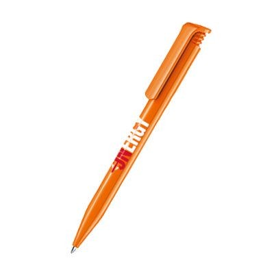 Branded Promotional SENATOR SUPER HIT POLISHED PLASTIC BALL PEN in Orange Pen From Concept Incentives.