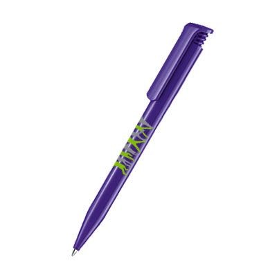 Branded Promotional SENATOR SUPER HIT POLISHED PLASTIC BALL PEN in Purple Pen From Concept Incentives.