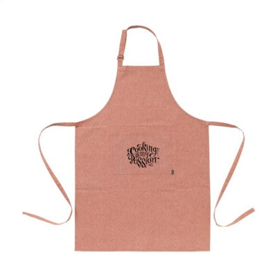 Branded Promotional COCINA RECYCLED COTTON APRON in Red Apron From Concept Incentives.