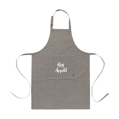 Branded Promotional COCINA RECYCLED COTTON APRON in Black Apron From Concept Incentives.