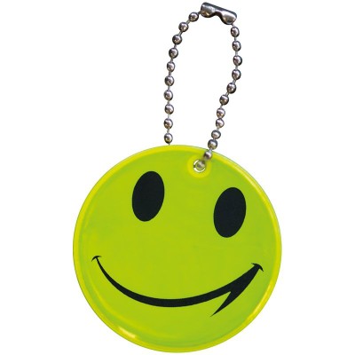 Branded Promotional OAKLEY SMILEY SAFETY PENDANT REFLECTOR in Yellow Reflector From Concept Incentives.