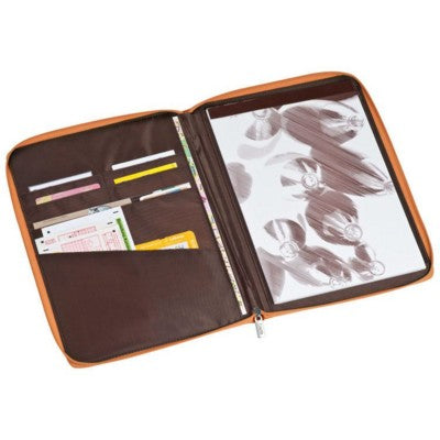 Branded Promotional A4 NYLON CONFERENCE FOLDER WRITING CASE with Zipper Conference Folder From Concept Incentives.