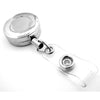 Branded Promotional 28MM NICKEL METAL PASS HOLDER with Belt Clip Pull Reel Pass Holder From Concept Incentives.