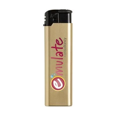 Branded Promotional ULTIMA LIGHTER in Gold Lighter From Concept Incentives.