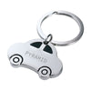 Branded Promotional CARS KEYRING in Silver Keyring From Concept Incentives.