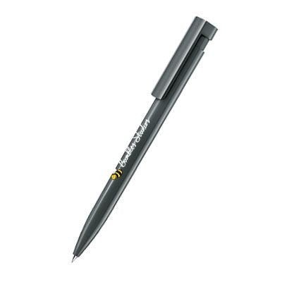 Branded Promotional SENATOR LIBERTY POLISHED PLASTIC BALL PEN in Anthracite Grey Pen From Concept Incentives.