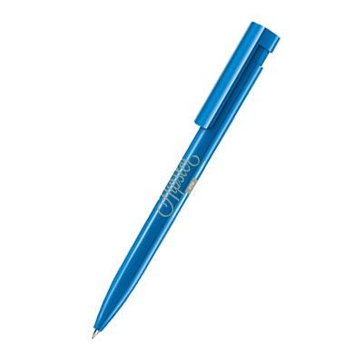 Branded Promotional SENATOR LIBERTY POLISHED PLASTIC BALL PEN in Full Blue Pen From Concept Incentives.