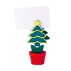 Branded Promotional CLIP MEMO HOLDER in Christmas Design Memo Holder From Concept Incentives.