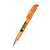 Branded Promotional SENATOR CHALLENGER CLEAR TRANSPARENT PLASTIC BALL PEN with Metal Tip in Orange Pen From Concept Incentives.