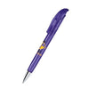 Branded Promotional SENATOR CHALLENGER CLEAR TRANSPARENT PLASTIC BALL PEN with Metal Tip in Purple Pen From Concept Incentives.