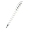 Branded Promotional SENATOR CHALLENGER POLISHED PLASTIC BALL PEN with Metal Tip in Black Pen From Concept Incentives.