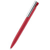 Branded Promotional SENATOR LIBERTY SOFT TOUCH BALL PEN with Metal Clip in Cherry Red Pen From Concept Incentives.