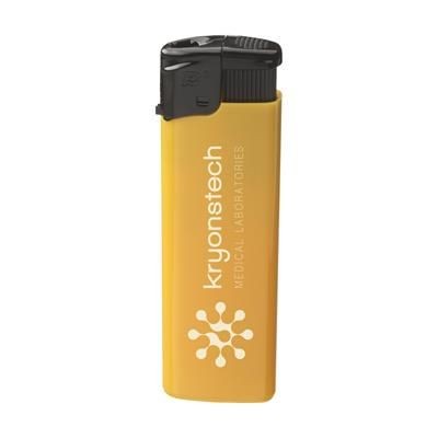 Branded Promotional TORNADO LIGHTER in Yellow Lighter From Concept Incentives.