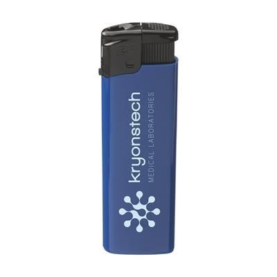 Branded Promotional TORNADO LIGHTER in Blue Lighter From Concept Incentives.