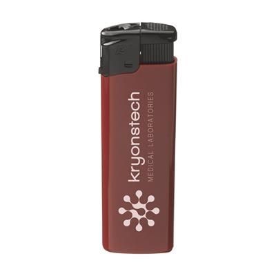 Branded Promotional TORNADO LIGHTER in Red Lighter From Concept Incentives.