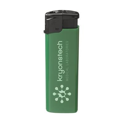 Branded Promotional TORNADO LIGHTER in Green Lighter From Concept Incentives.