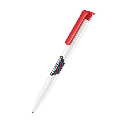 Branded Promotional SENATOR SUPER HIT BASIC in Strawberry Red Pen From Concept Incentives.