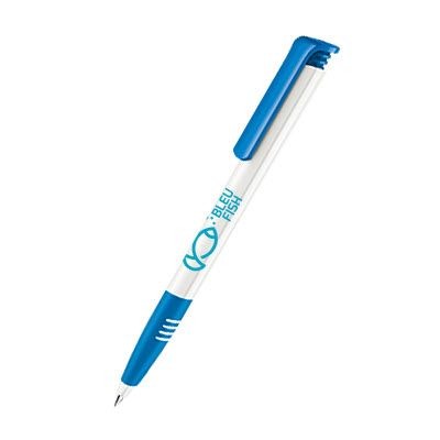 Branded Promotional SENATOR SUPER HIT BASIC with Soft Grip in Full Blue Pen From Concept Incentives.