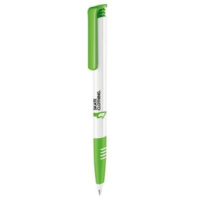 Branded Promotional SENATOR SUPER HIT BASIC with Soft Grip in Pale Green Pen From Concept Incentives.