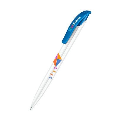 Branded Promotional SENATOR CHALLENGER BASIC in Full Blue Pen From Concept Incentives.